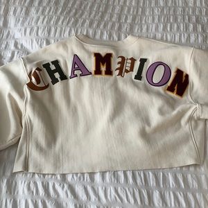 cropped crewneck